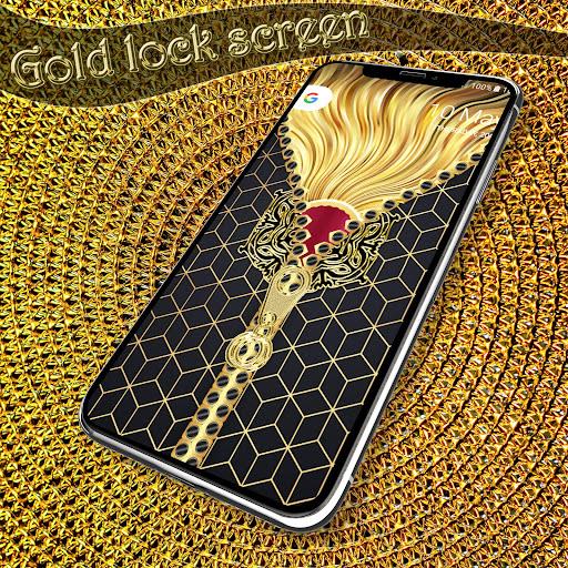 Gold lock screen Zrzut ekranu 2