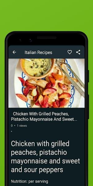 Italian Recipes Ekran Görüntüsü 2