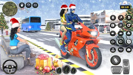 Superhero Bike Taxi: Bike Game Tangkapan skrin 3