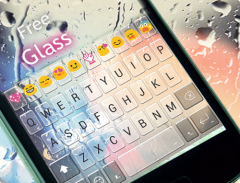 Free Glass Emoji Keyboard Skin Schermafbeelding 2