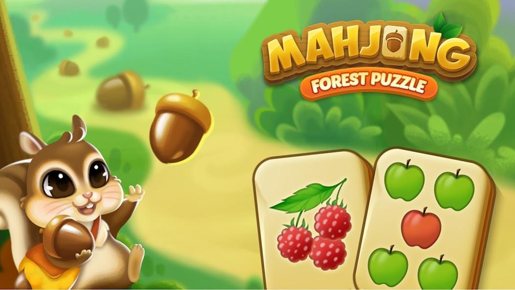 Mahjong Forest Puzzle Mod Schermafbeelding 0