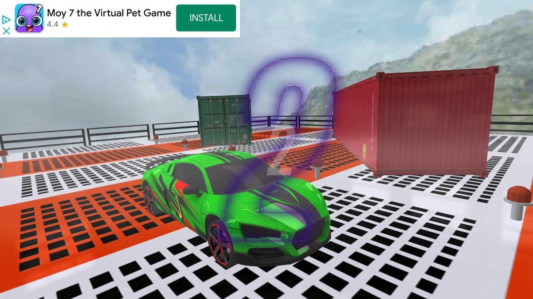 Superhero Car: Mega Ramp Games Скриншот 1