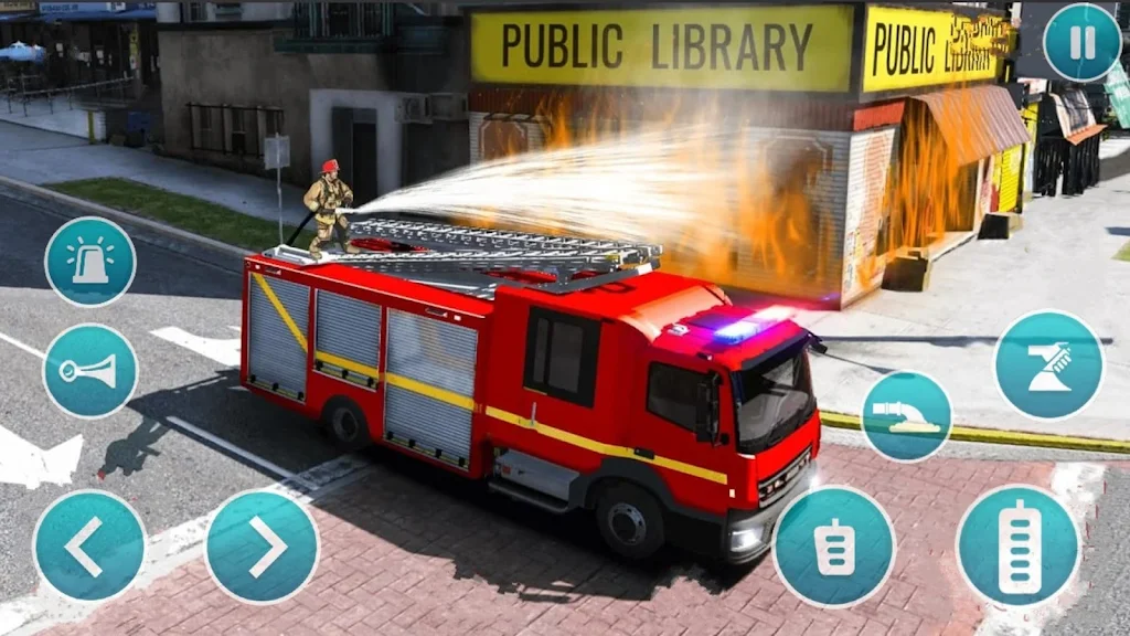 Emergency Police Fire Truck 3d ภาพหน้าจอ 0