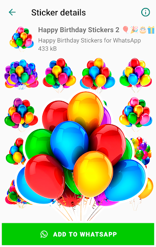 Birthday Stickers for WhatsApp Screenshot 0