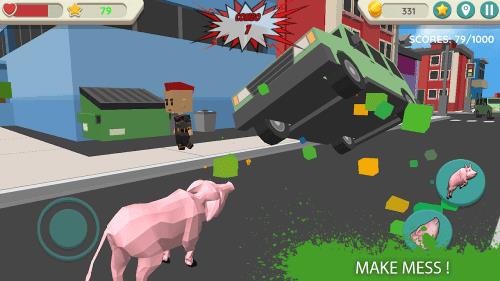 Crazy Pig Simulator ภาพหน้าจอ 0