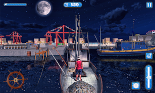 Big Fishing Ship Simulator 3D स्क्रीनशॉट 0