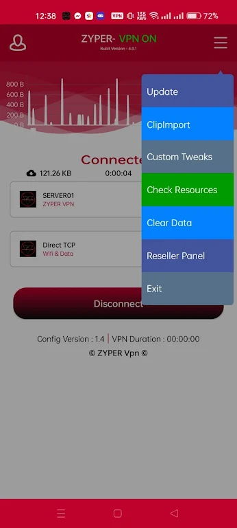 ZYPER VPN Captura de tela 2