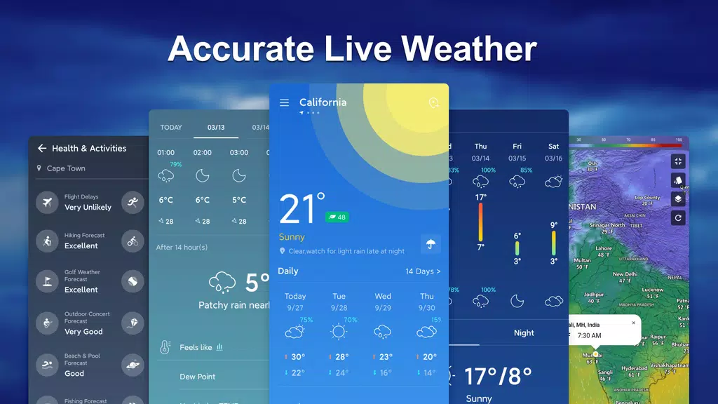 Weather Live: Accurate Weather スクリーンショット 0