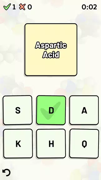 Amino Acid Quiz Screenshot 2