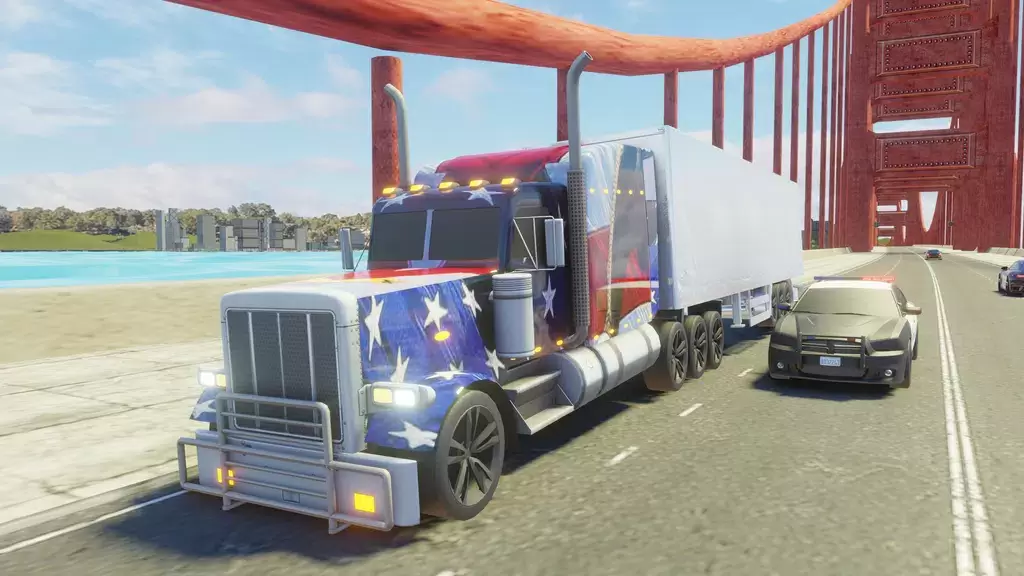 Usa Truck Simulator Car Games Capture d'écran 0