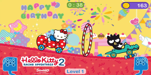 Hello Kitty games - car game स्क्रीनशॉट 2