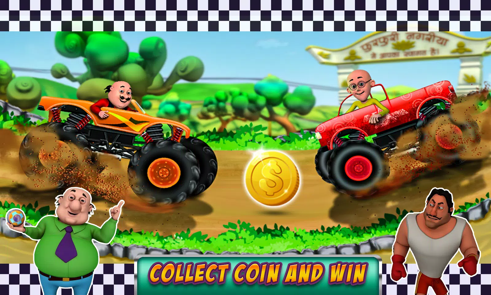 Motu Patlu Car Game 2 스크린샷 2