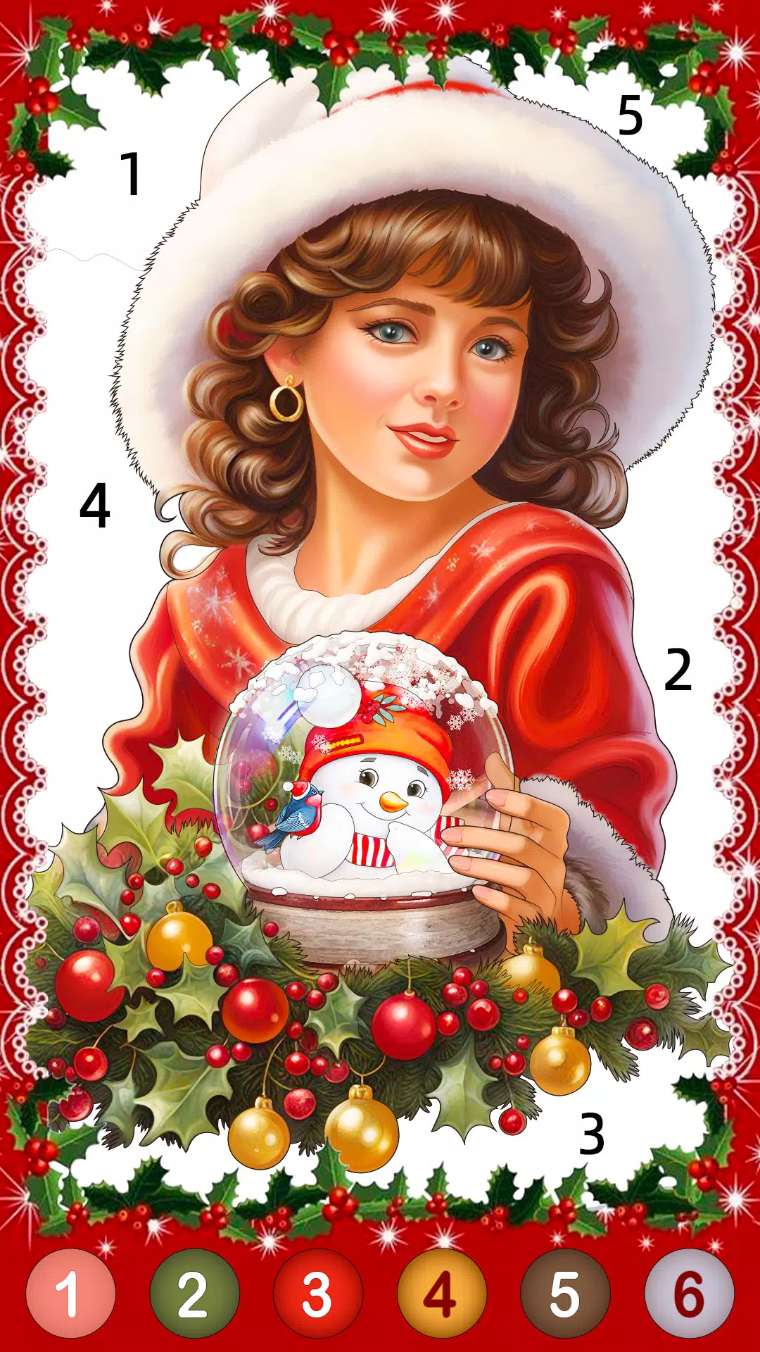 Christmas Game Color by number Tangkapan skrin 1