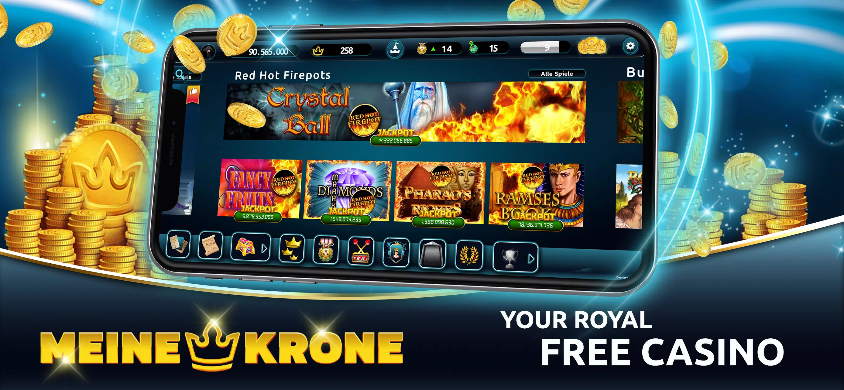 MEINE KRONE - Social Casino Ảnh chụp màn hình 0