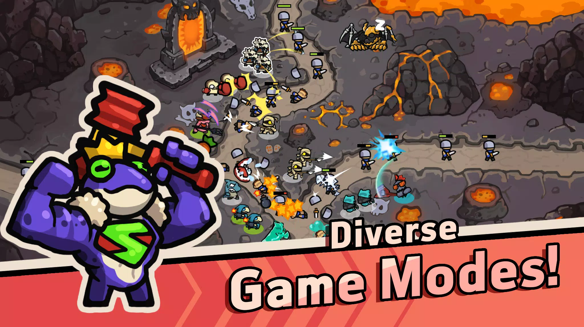 No Invade Pls : Defense Game স্ক্রিনশট 1