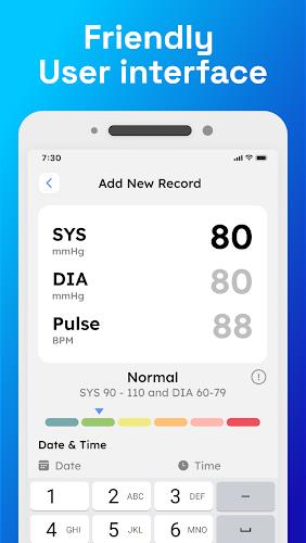 Blood Pressure Monitor App Screenshot 0