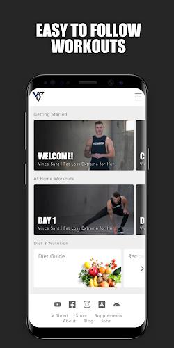 V Shred: Diet & Fitness Ekran Görüntüsü 3
