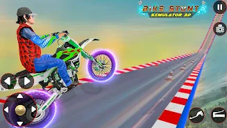 Bike Stunt 3D Simulator Games Zrzut ekranu 3