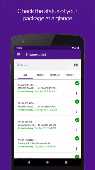 FedEx Mobile स्क्रीनशॉट 1