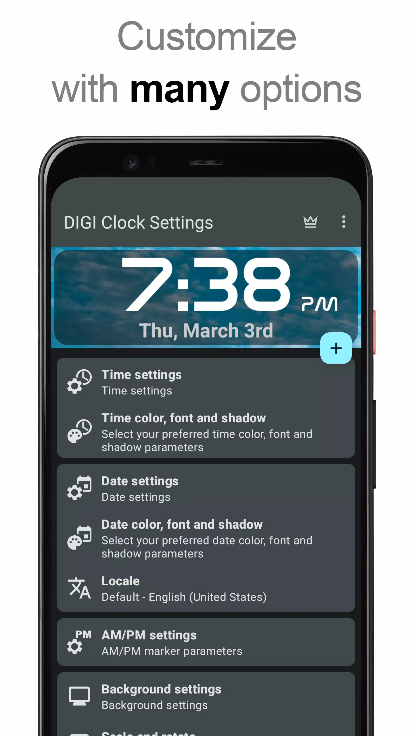 DIGI Clock Widget Tangkapan skrin 2