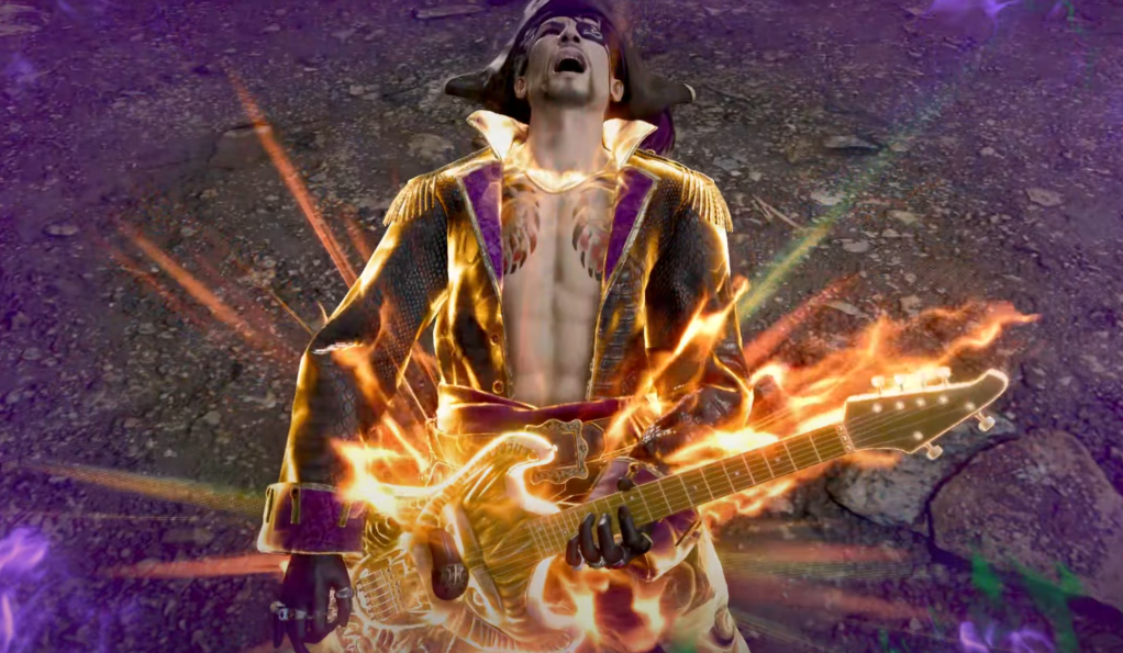 El instrumento oscuro de la guitarra en Like A Dragon: Pirate Yakuza en Hawaii