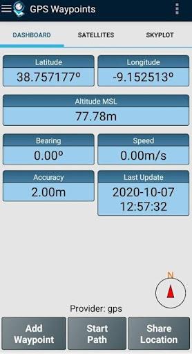 GPS Waypoints 螢幕截圖 0