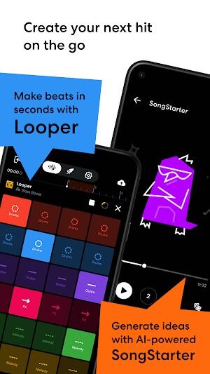 ดาวน์โหลด bandlab mod apk