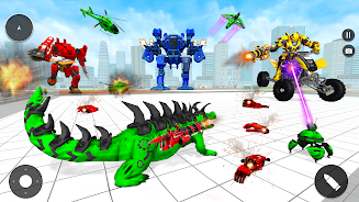 Animal Crocodile Robot Games ภาพหน้าจอ 2