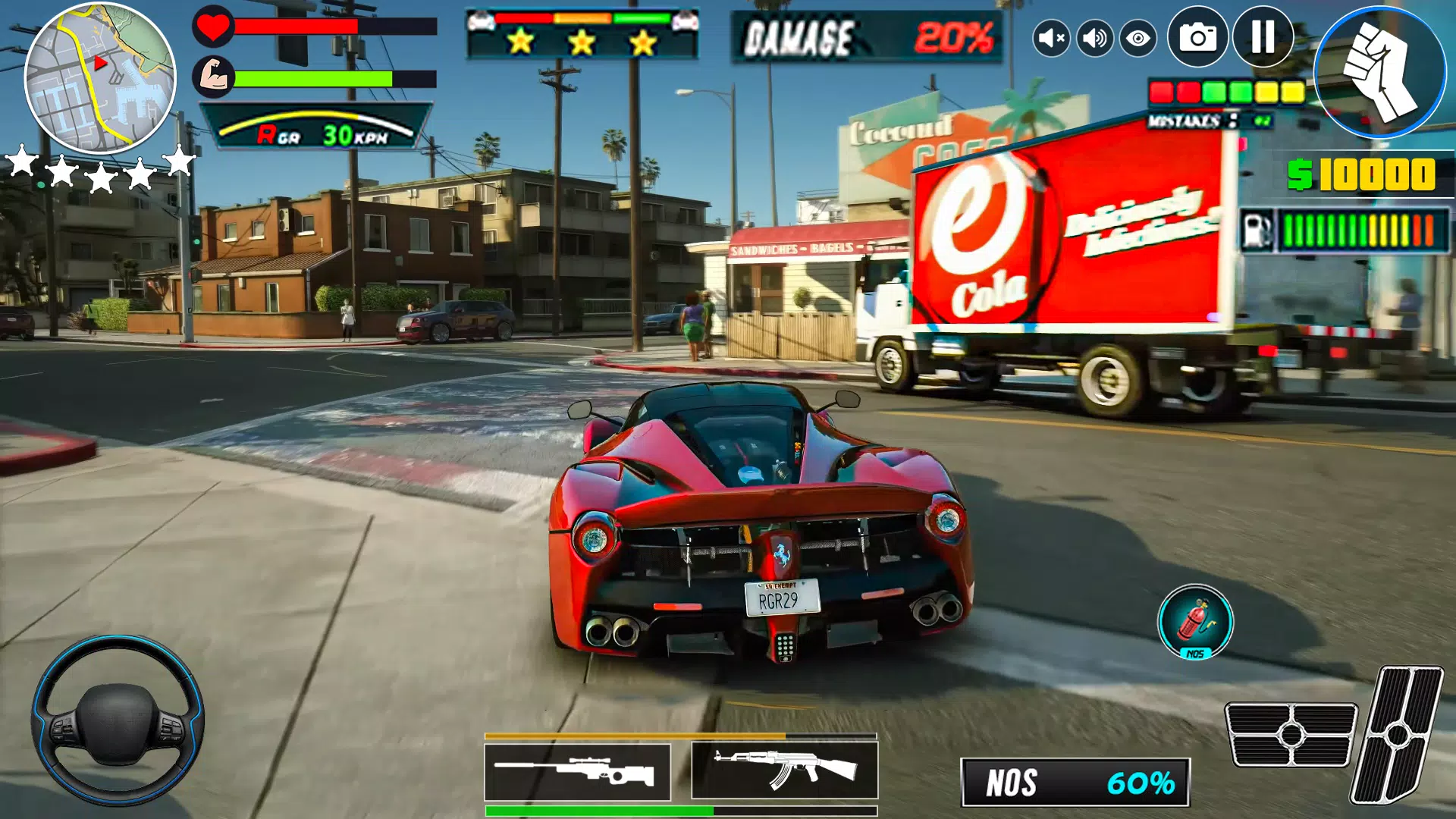 Vegas City Gangster Crime Game Скриншот 3