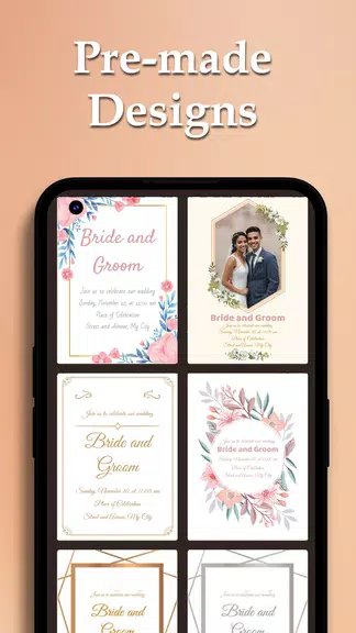 Custom Wedding Cards Maker ภาพหน้าจอ 0