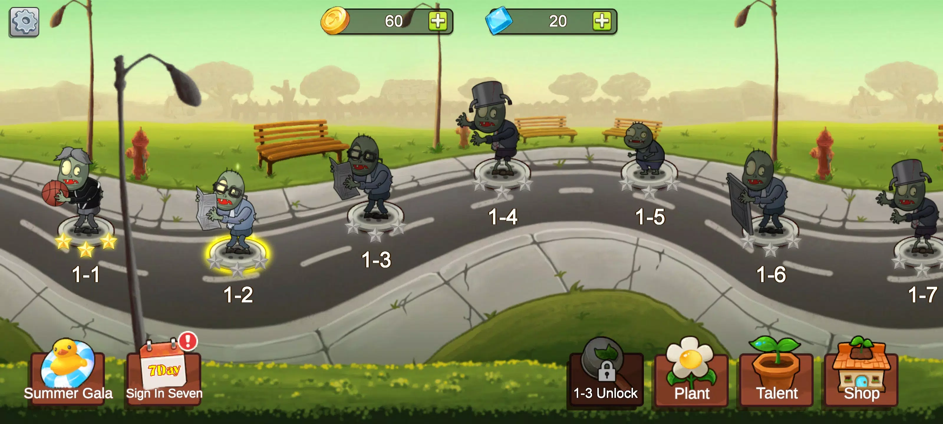 Schermata Merge Plants – Defense Zombies 0