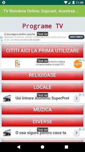 TV Romania Online: Programe TV স্ক্রিনশট 0