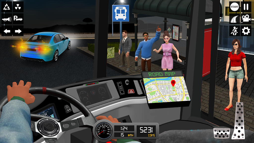 Driving Simulator 3d Bus Games スクリーンショット 1