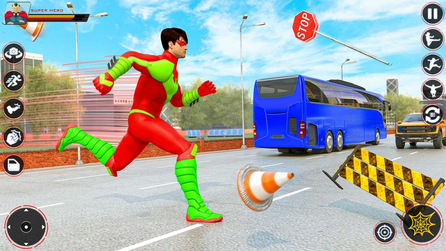 Spider Flying Rope Hero Games Ekran Görüntüsü 3