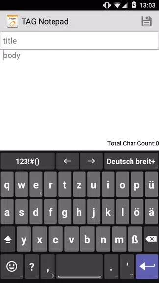 German for AnySoftKeyboard 螢幕截圖 0