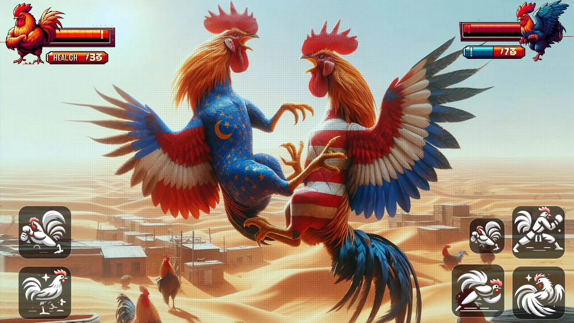 Street Rooster Fight Kung Fu Captura de tela 1