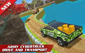 Offroad US Army Truck Driving 螢幕截圖 0