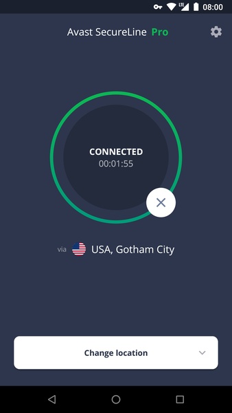 Avast SecureLine Zrzut ekranu 2