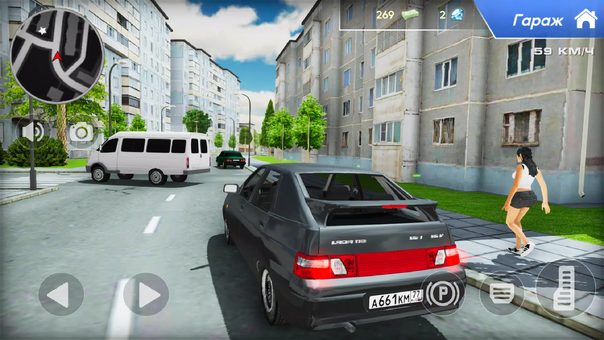 Lada 2112 Village City Driving Ekran Görüntüsü 2