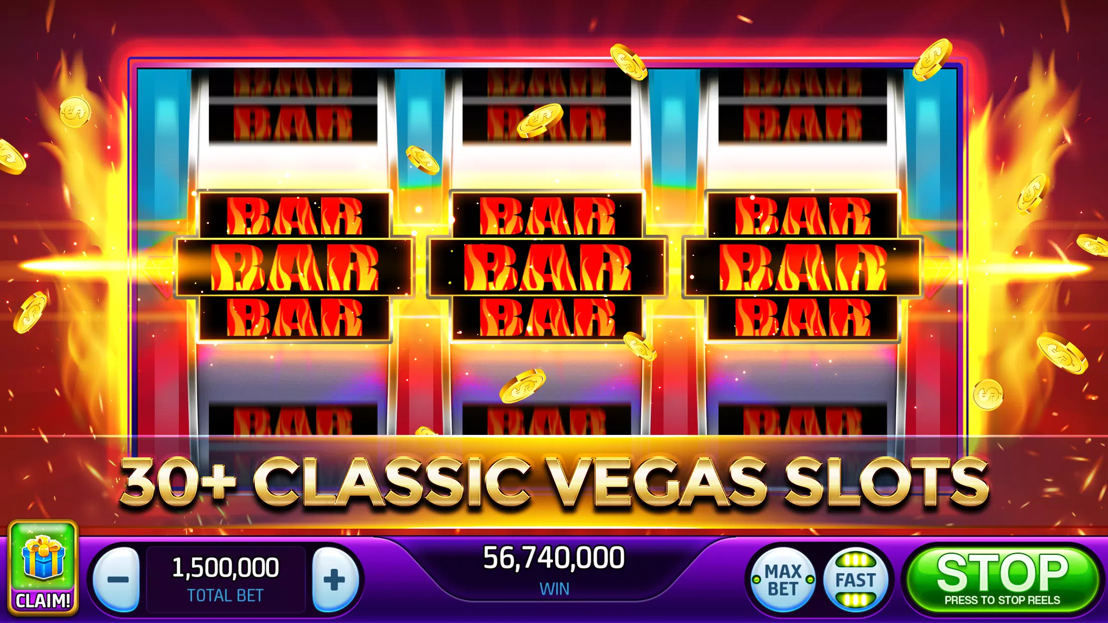 Vegas Classic Slots—777 Casino ဖန်သားပြင်ဓာတ်ပုံ 0