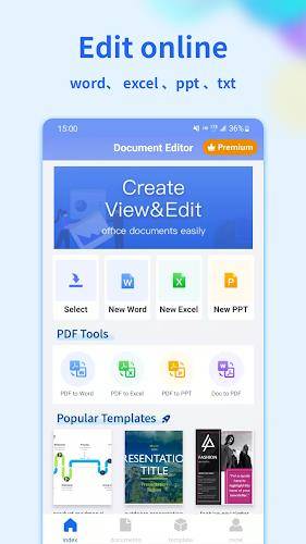 Document Editor:Word,Sheet,PDF Ekran Görüntüsü 0