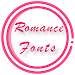 Romance Fonts for FlipFont