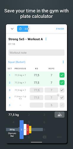 Schermata Strong Workout Tracker Gym Log 2