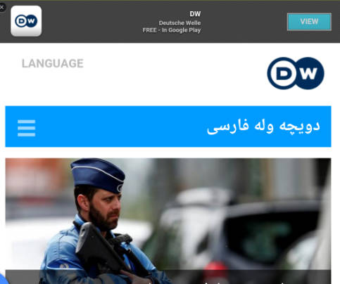 Schermata Deutsche Welle Persian farsi news- 1