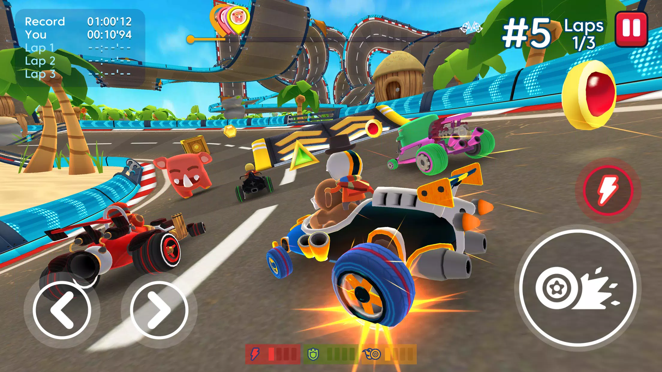 Starlit On Wheels: Super Kart Screenshot 0