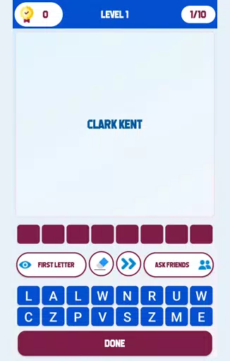 Superhero Identity Word Quiz Скриншот 0