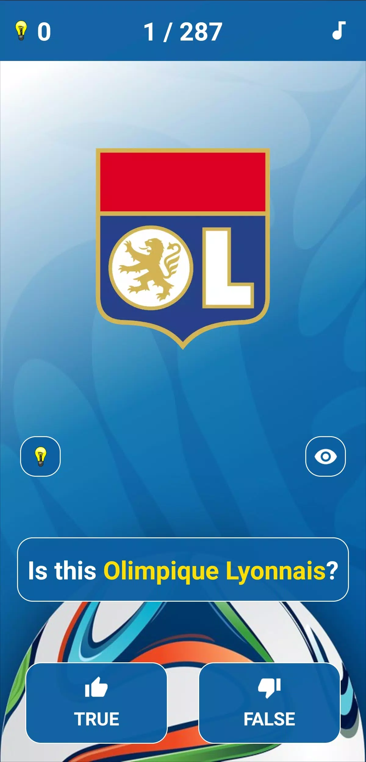 Soccer Clubs Logo Quiz应用截图第1张