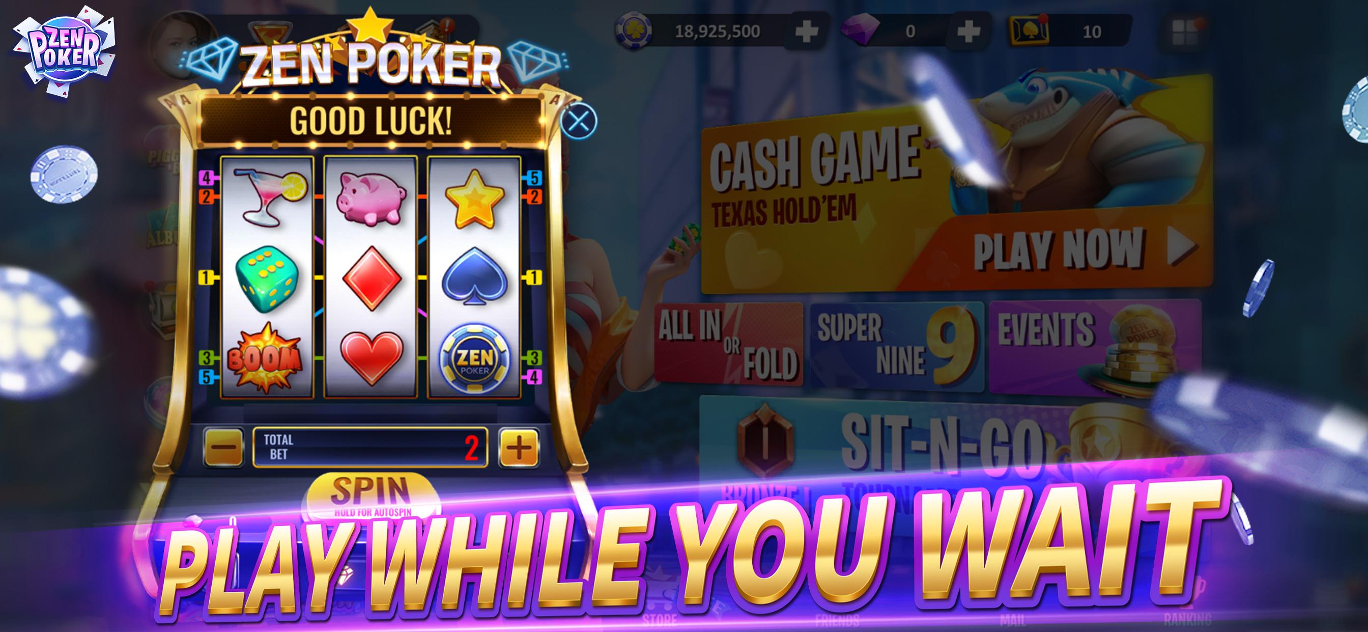 Zen Poker：Texas Holdem Poker Screenshot 1