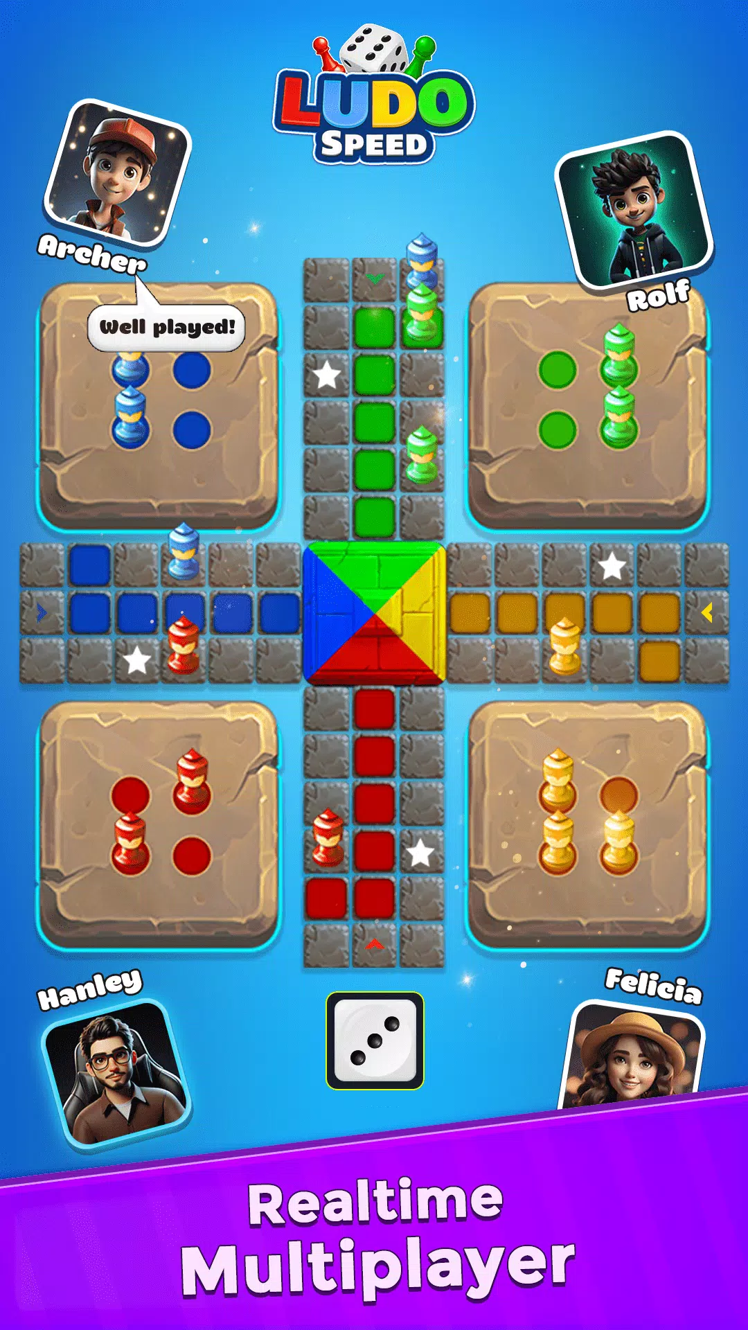 Ludo Speed - Dice Game Fun! Ảnh chụp màn hình 1