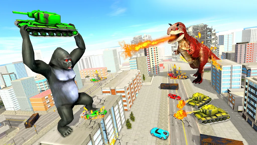 Angry Gorilla Attack City Sim স্ক্রিনশট 3